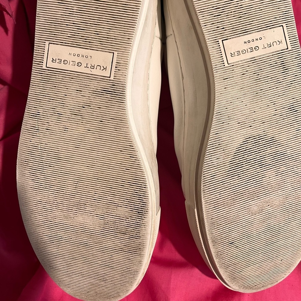 Kurt Geiger Cream High-Top Sneakers - Picture 6 of 7